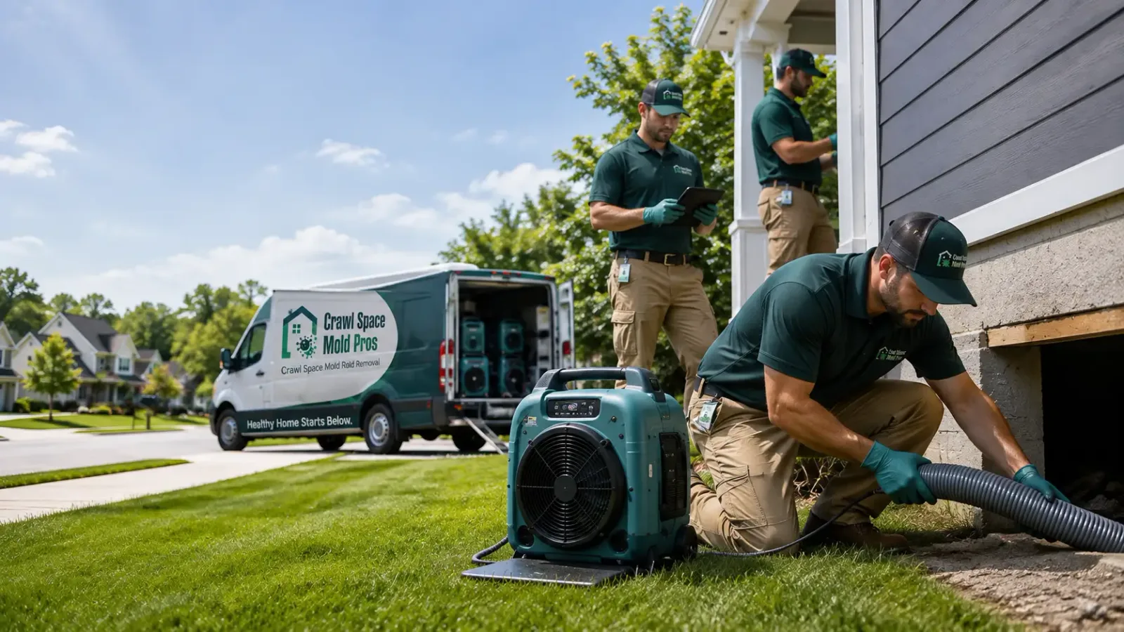 Crawl Space Mold Removal in Rivervale, AR